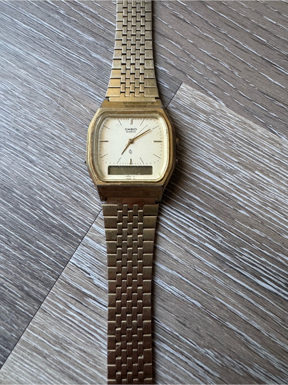 CASIO analogue and digital watch